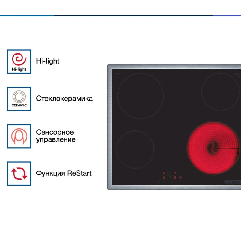 Электрическая варочная панель Bosch PKE645BB2