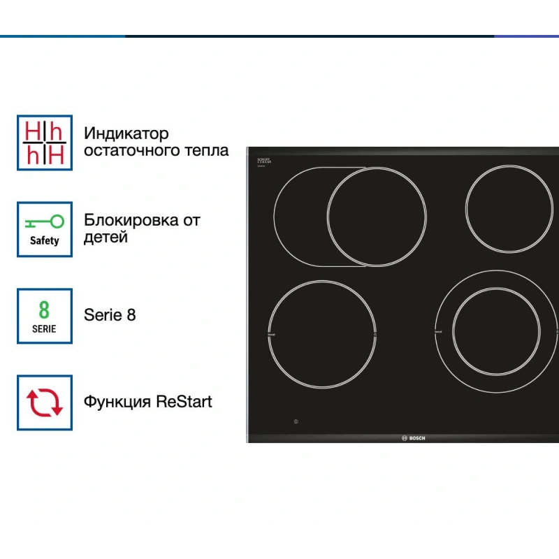 Электрическая варочная панель Bosch PKN675DP1D
