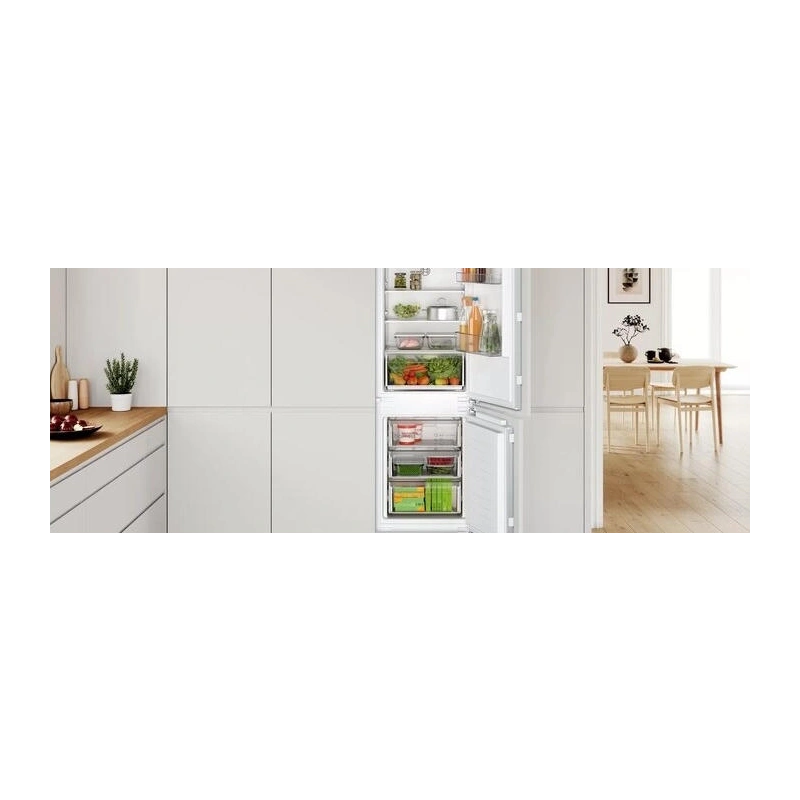 Встраиваемый двухкамерный холодильник Bosch KIN86NFF0