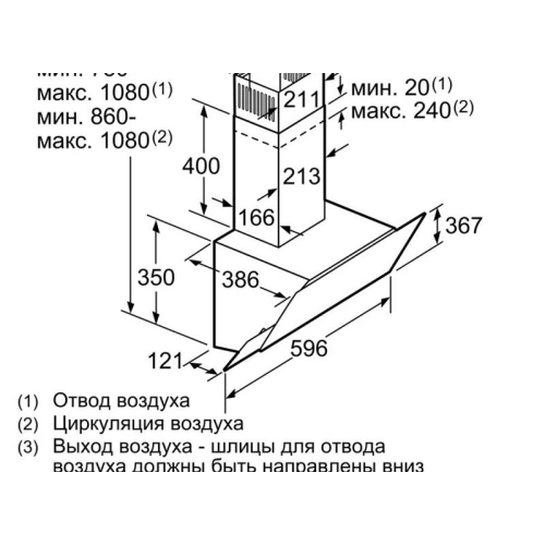 Вытяжка Bosch DWK68AK60R