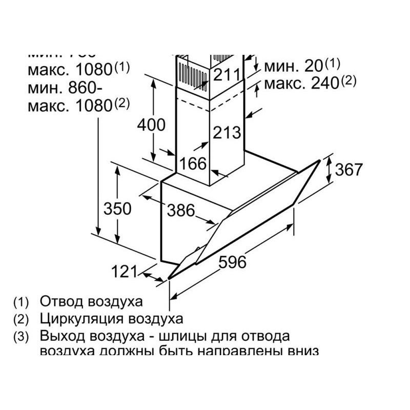 Вытяжка Bosch DWK68AK60R