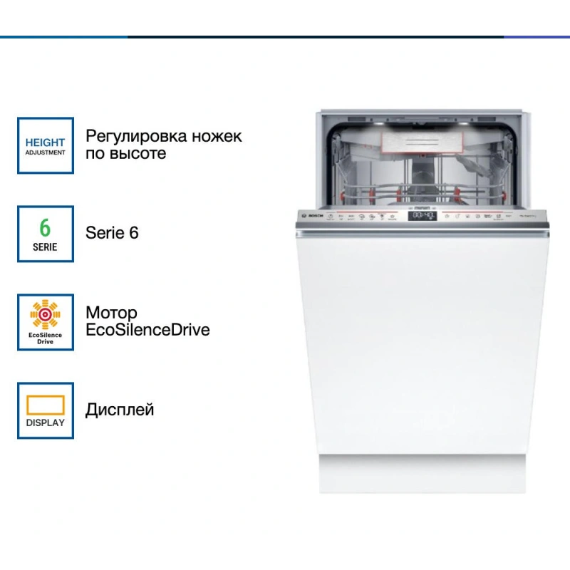 Встраиваемая посудомоечная машина Bosch SPV6ZMX17E