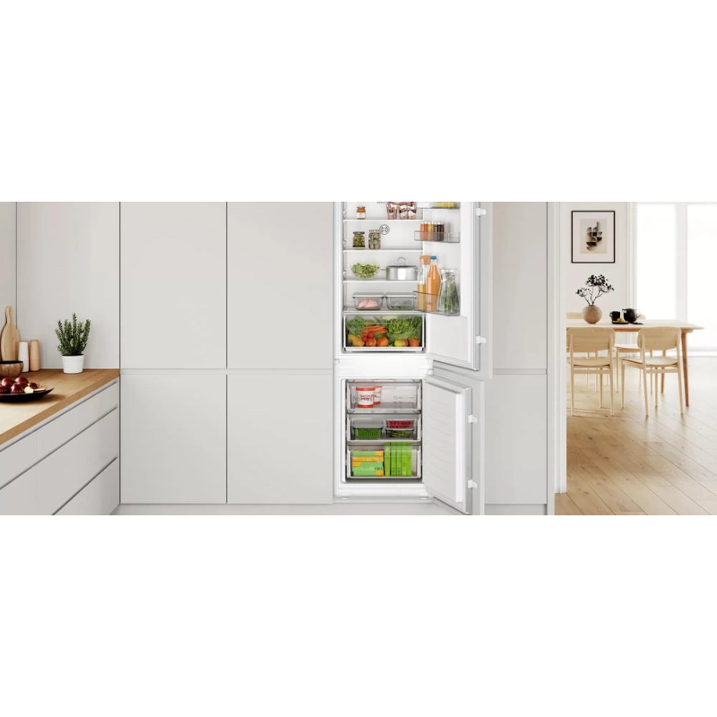 Встраиваемый двухкамерный холодильник Bosch KIN86NSF0