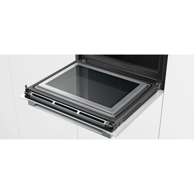 Духовой шкаф с микроволнами и паром Bosch HNG6764W6