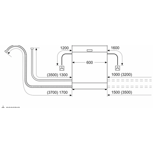 Встраиваемая посудомоечная машина Bosch SMV2IKX1HR