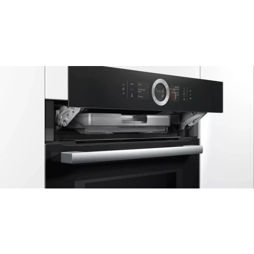 Духовой шкаф с микроволнами и паром Bosch HNG6764B6