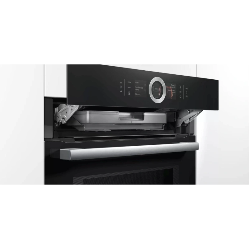 Духовой шкаф с микроволнами и паром Bosch HNG6764B6