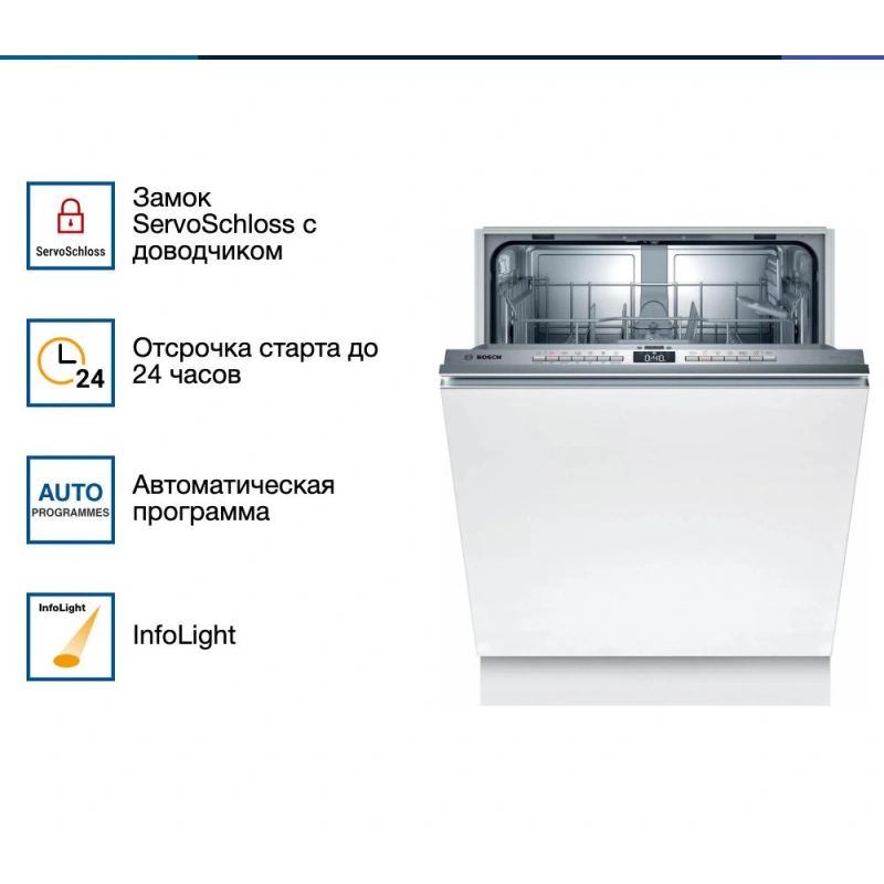 Встраиваемая посудомоечная машина Bosch SMV4HTX24E
