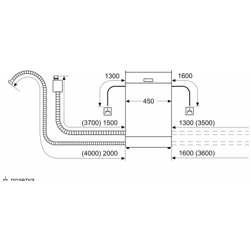 Встраиваемая посудомоечная машина Bosch SRV2HMX4FR