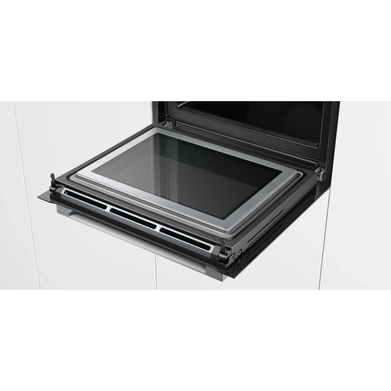 Духовой шкаф с микроволнами и паром Bosch HNG6764B6