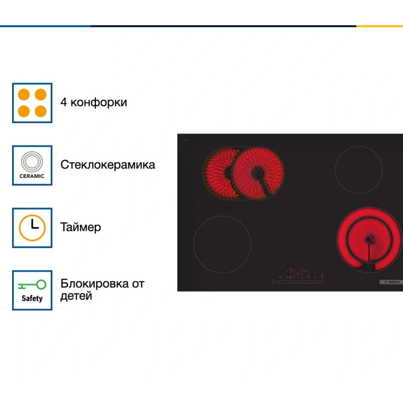 Электрическая варочная панель Bosch PKN811FP2E