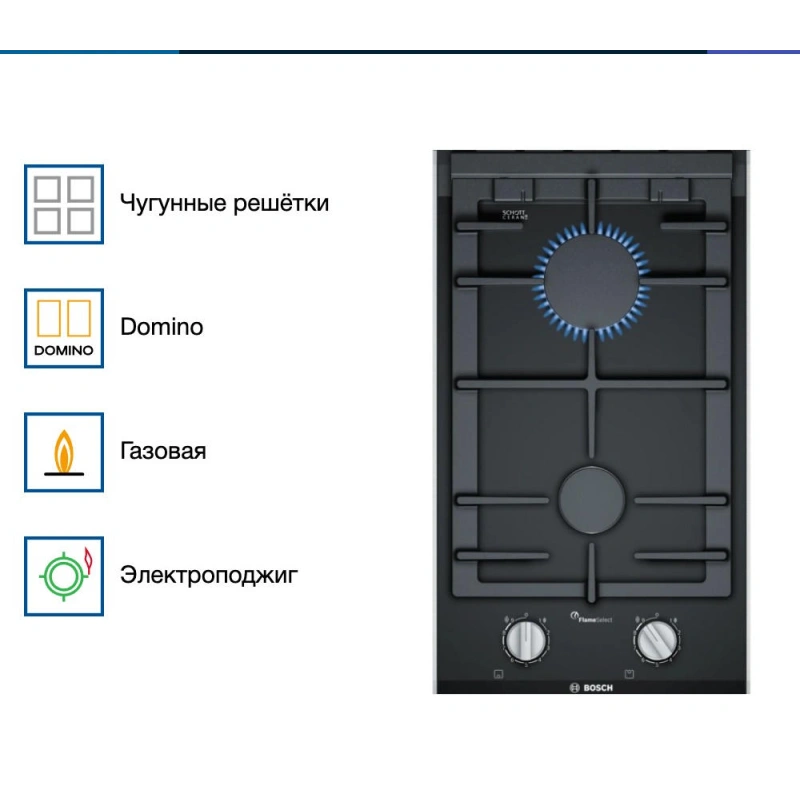 Газовая варочная панель Bosch PRB3A6B70