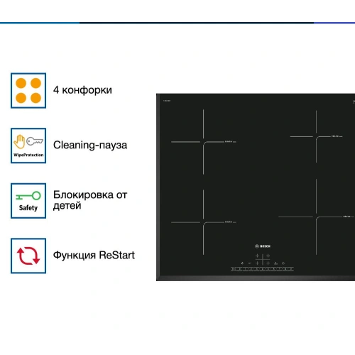 Индукционная варочная панель Bosch PUE651FB5E